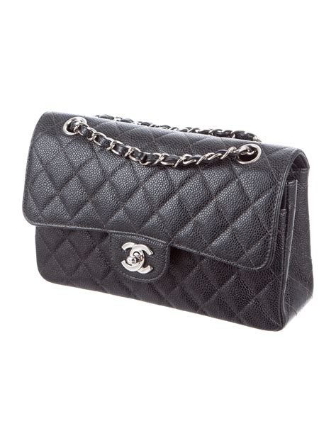 chanel classic flap small caviar silver hardware|The Ultimate Chanel Flap Guide .